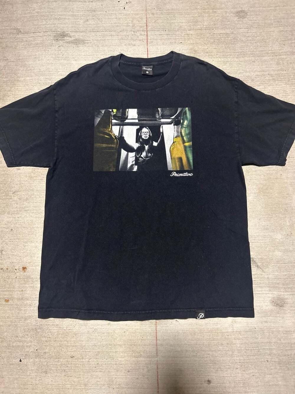 Primitive Apparel Fridge Girl Graphic T-Shirt Black